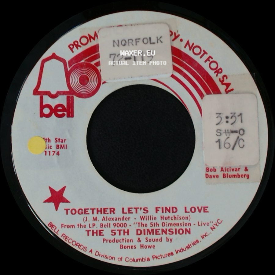 The 5Th Dimension - Together Let's Find Love / Together Let's Find Love side A