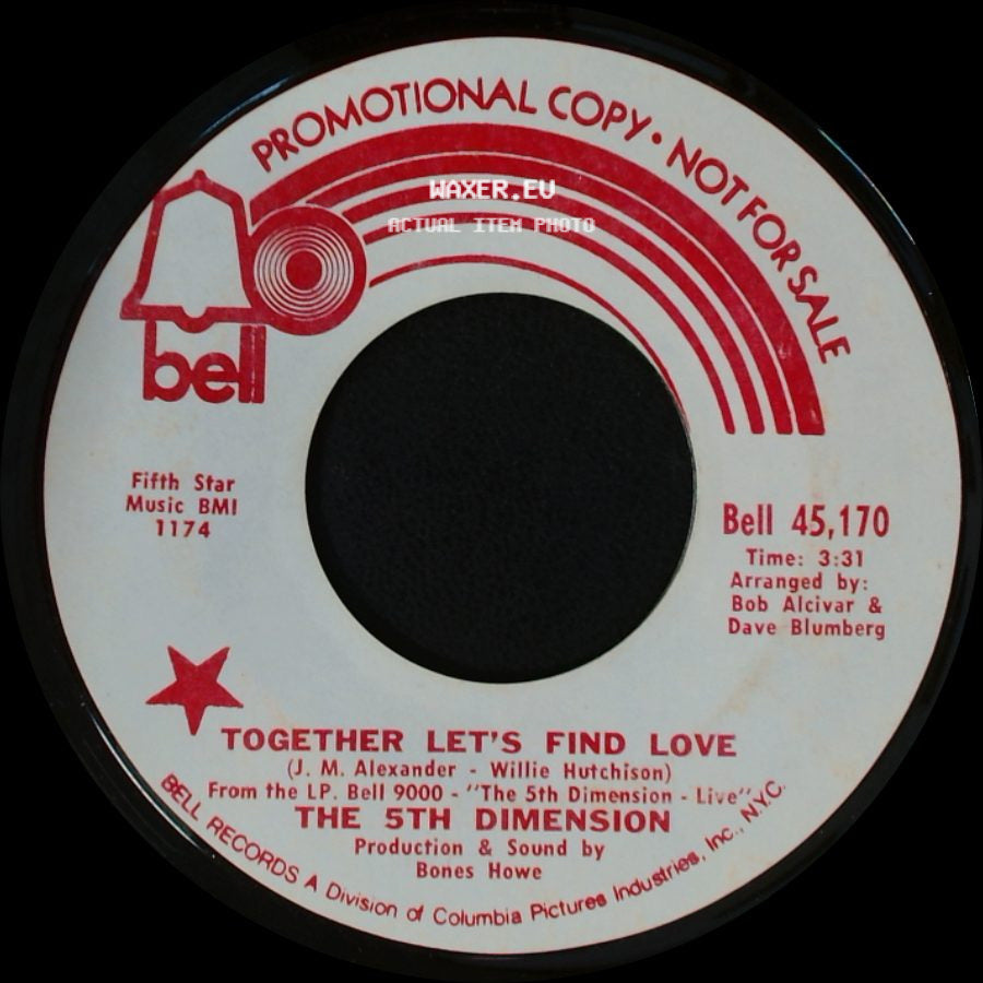The 5Th Dimension - Together Let's Find Love / Together Let's Find Love side B