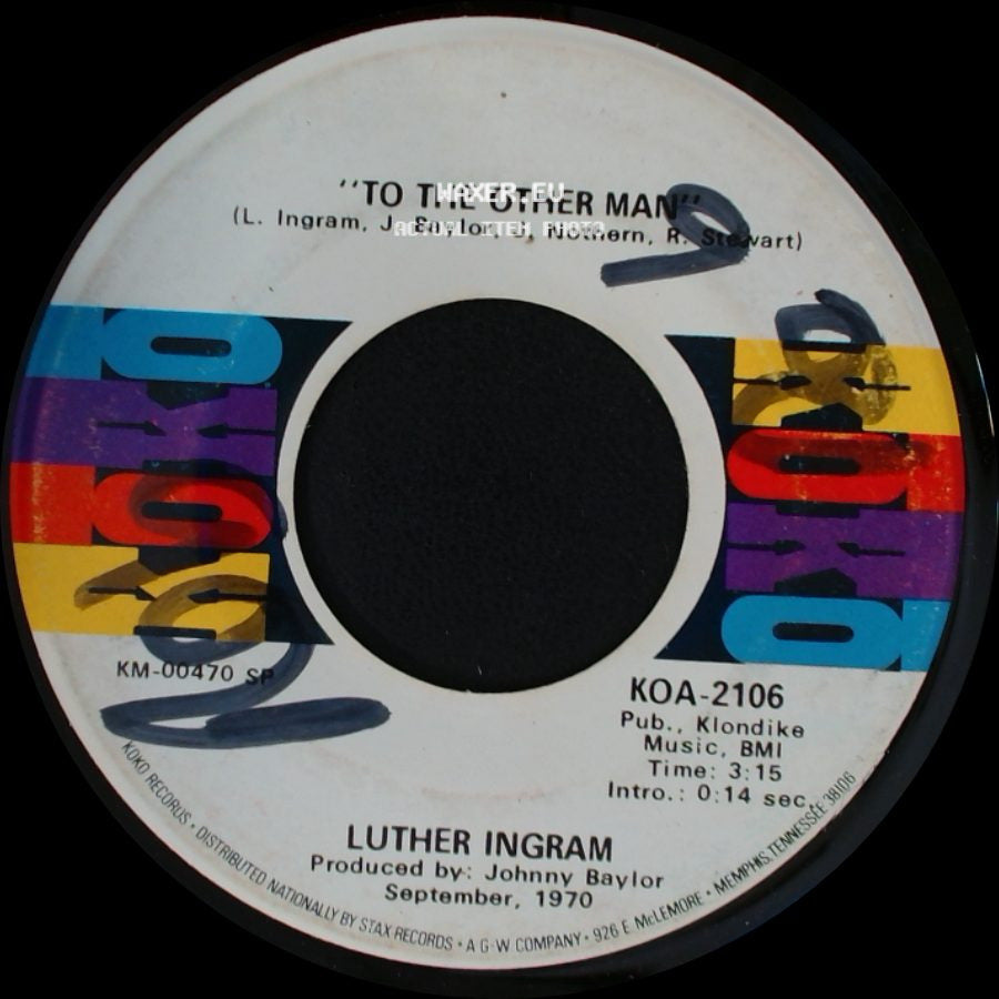 Luther Ingram - To The Other Man / I'll Just Call You Honey side A