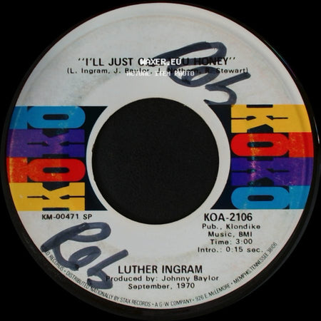 Luther Ingram - To The Other Man / I'll Just Call You Honey side B