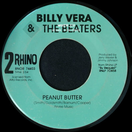 Billy Vera & The Beaters - At This Moment / Peanut Butter side B