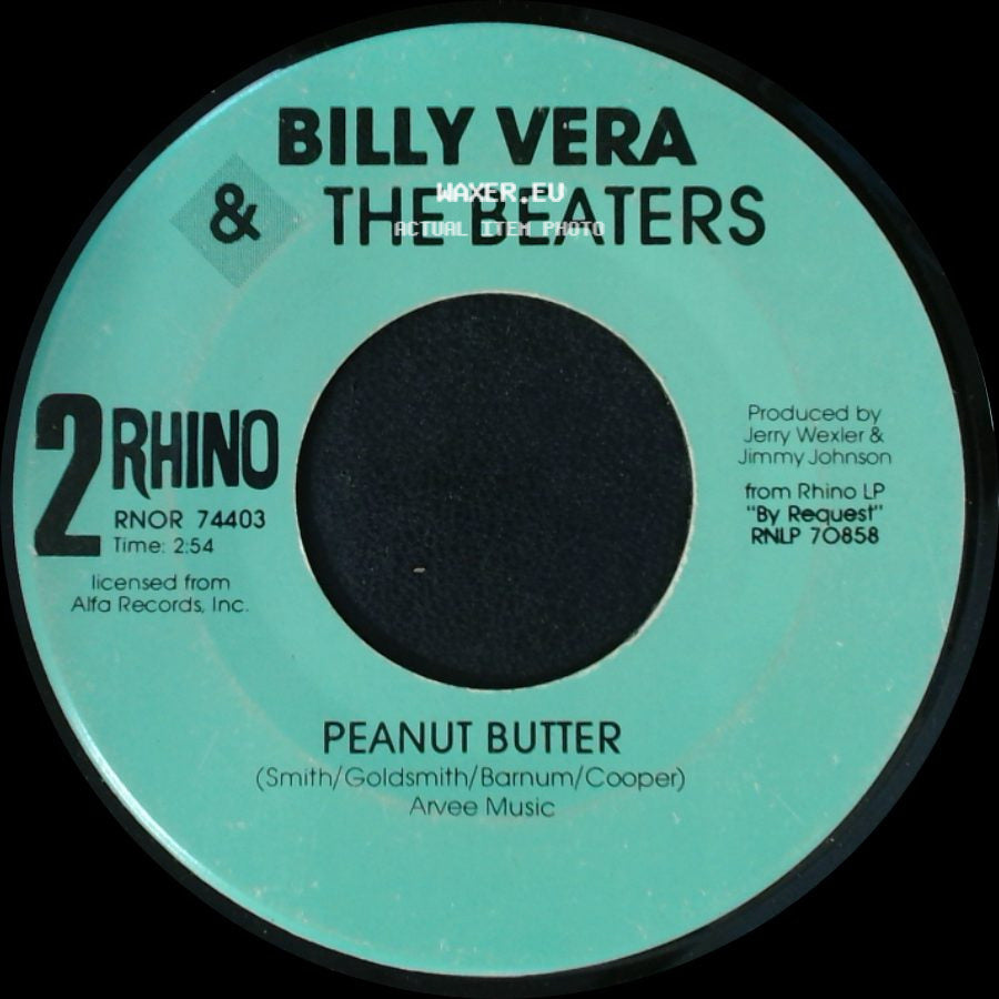 Billy Vera & The Beaters - At This Moment / Peanut Butter side B