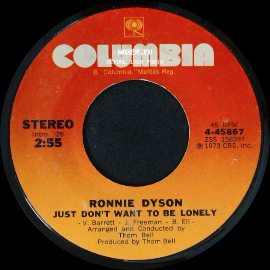 Ronnie Dyson - Point Of No Return / Just Don't Want To Be Lonely side B
