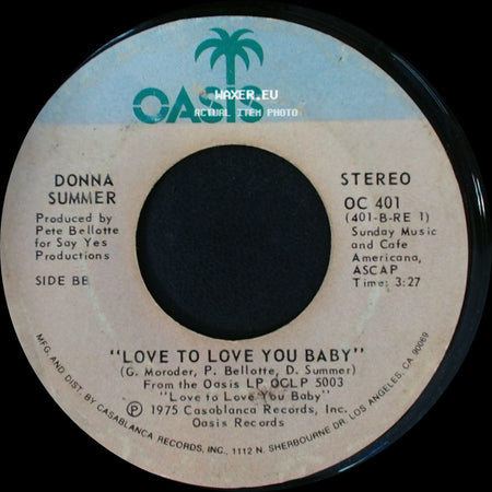Donna Summer - Love To Love You Baby / Love To Love You Baby side B