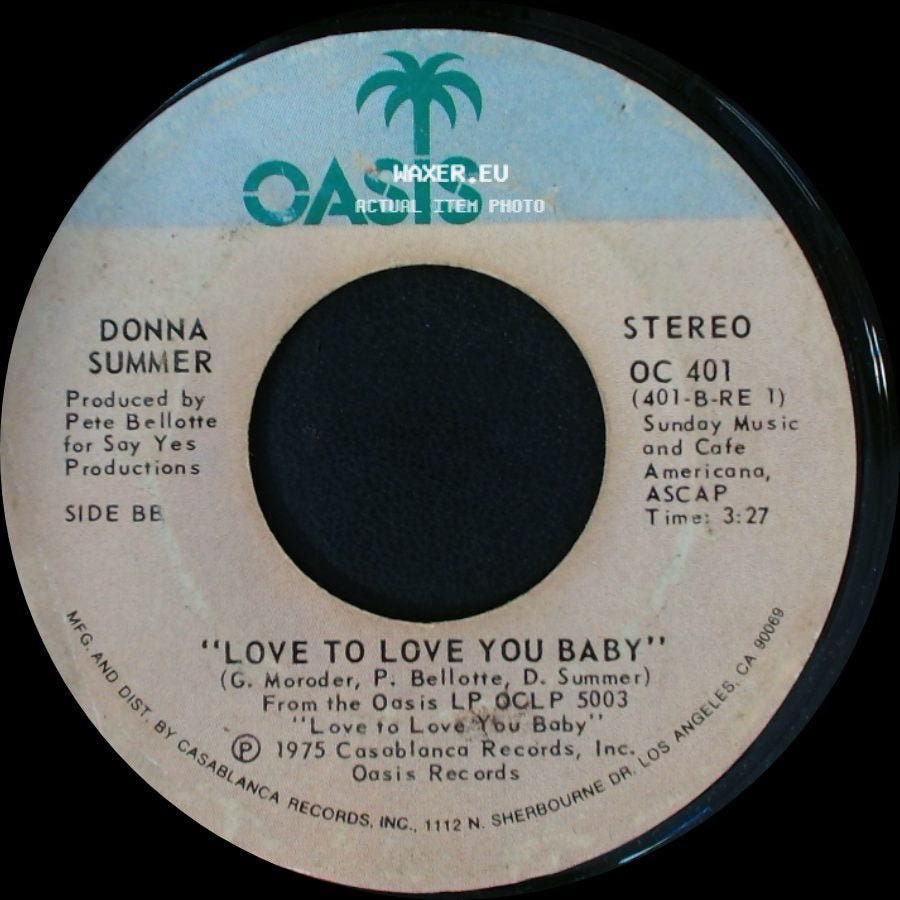 Donna Summer - Love To Love You Baby / Love To Love You Baby side B