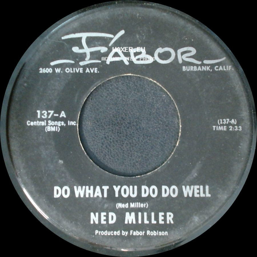 Ned Miller - Dusty Guitar / Do What You Do Do Well side B
