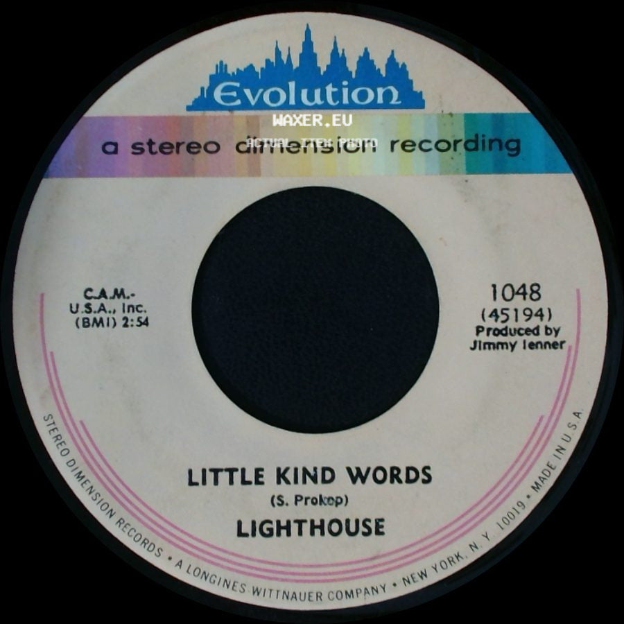 Lighthouse - One Fine Morning / Little Kind Words side B