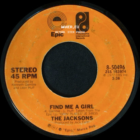 The Jacksons - Find Me A Girl / Different Kind Of Lady side A