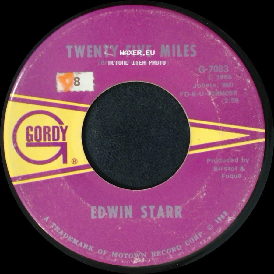 Edwin Starr - Love Is My Destination / Twenty-Five Miles side B