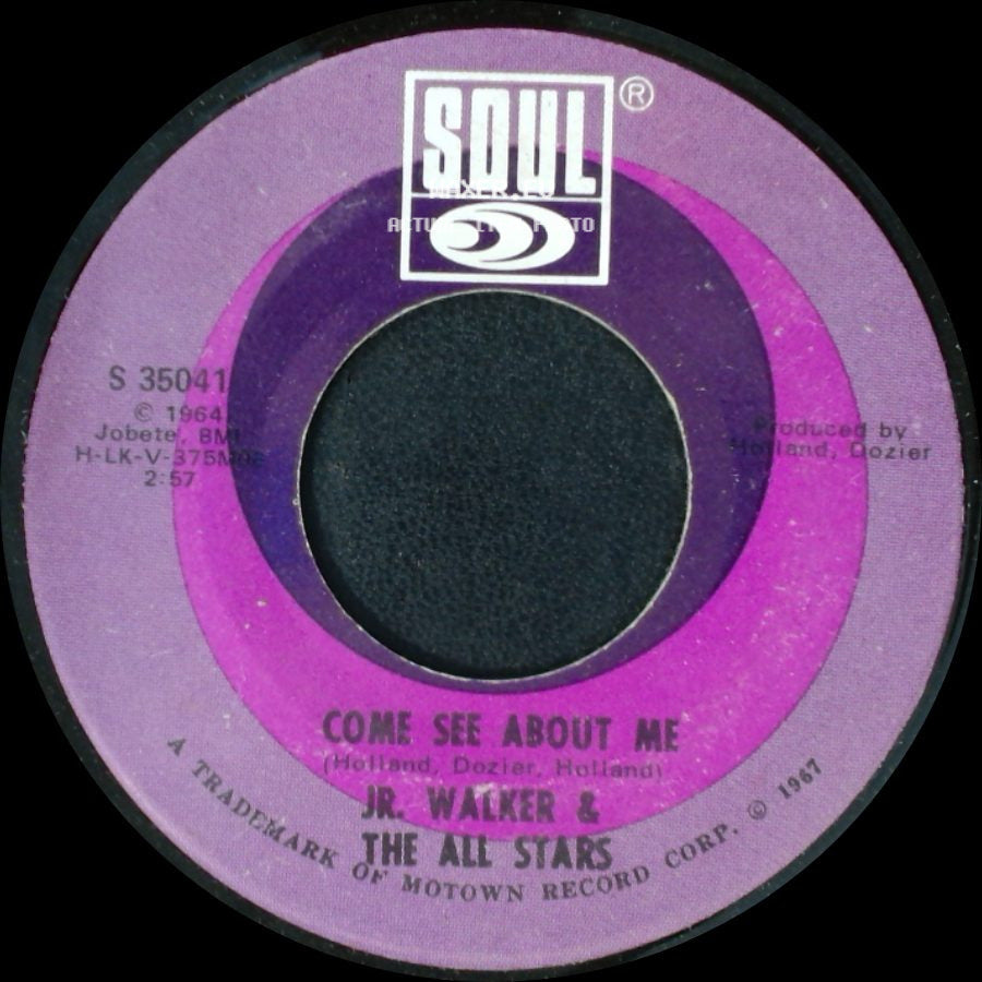 Jr. Walker & The All Stars - Come See About Me / Sweet Soul side A