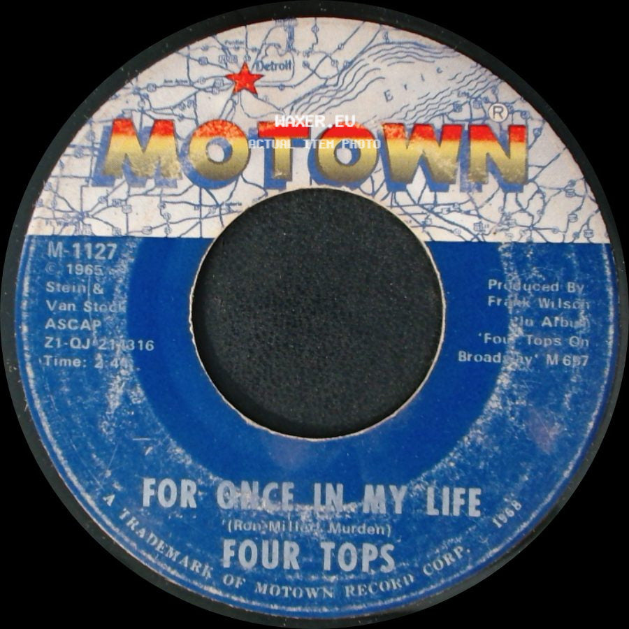 Four Tops - For Once In My Life / Yesterday's Dreams side A