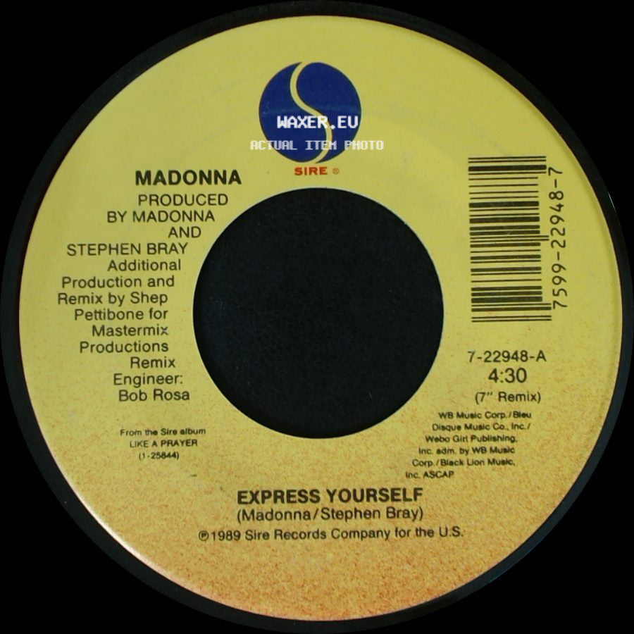 Madonna - Express Yourself / The Look Of Love side A