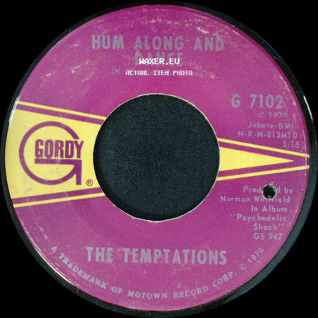 The Temptations - Hum Along And Dance / Ungena Za Ulimwengu (Unite The World) side A