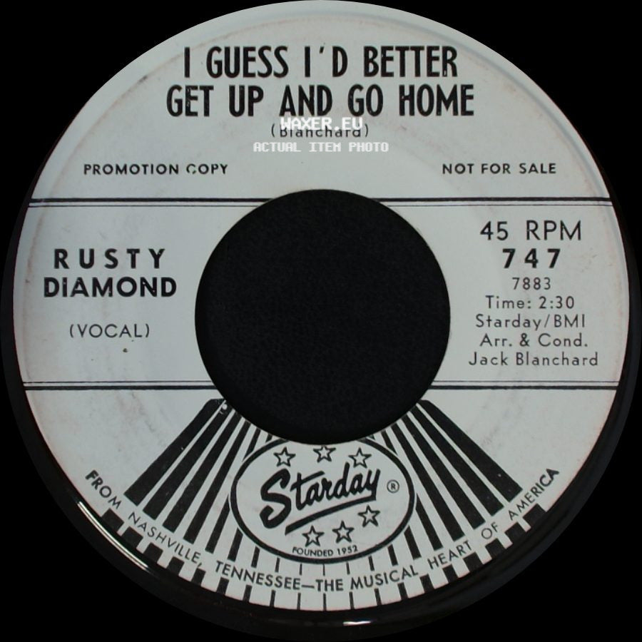 Rusty Diamond With Maryanne Mail / Rusty Diamond - The Lonely Sentry / I Guess I'd Better Get Up And Go Home side B