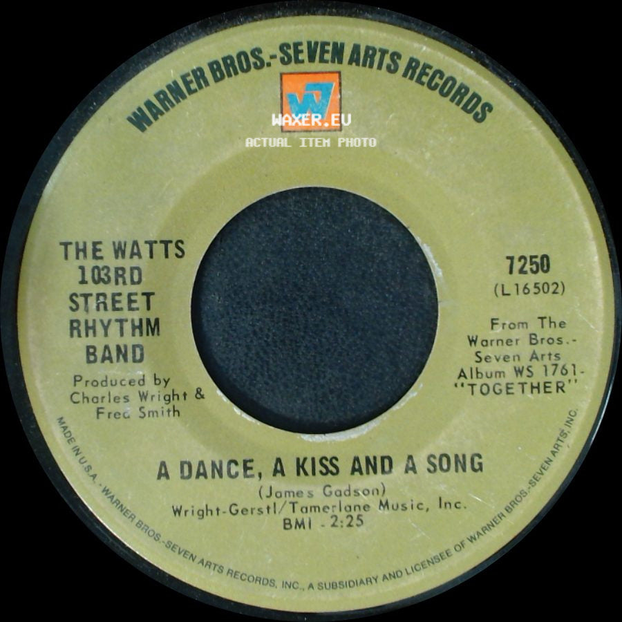 The Watts 103Rd Street Rhythm Band - A Dance, A Kiss And A Song / Do Your Thing side A