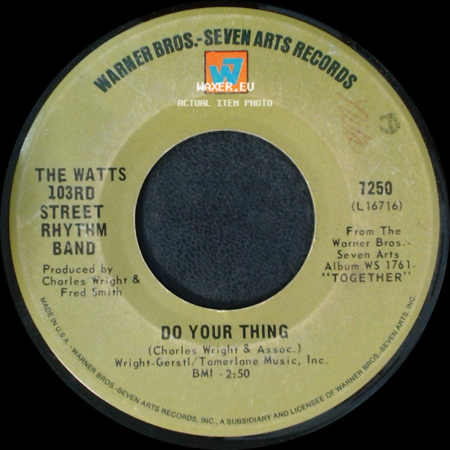 The Watts 103Rd Street Rhythm Band - A Dance, A Kiss And A Song / Do Your Thing side B