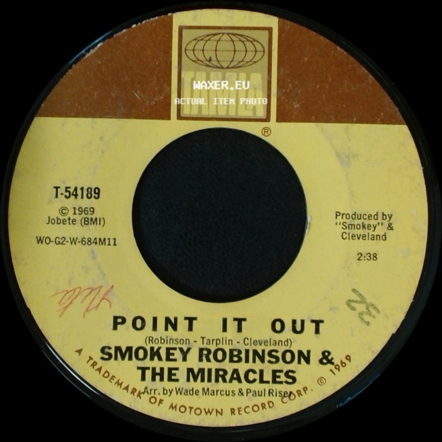 Smokey Robinson & The Miracles - Point It Out / Darling Dear side A