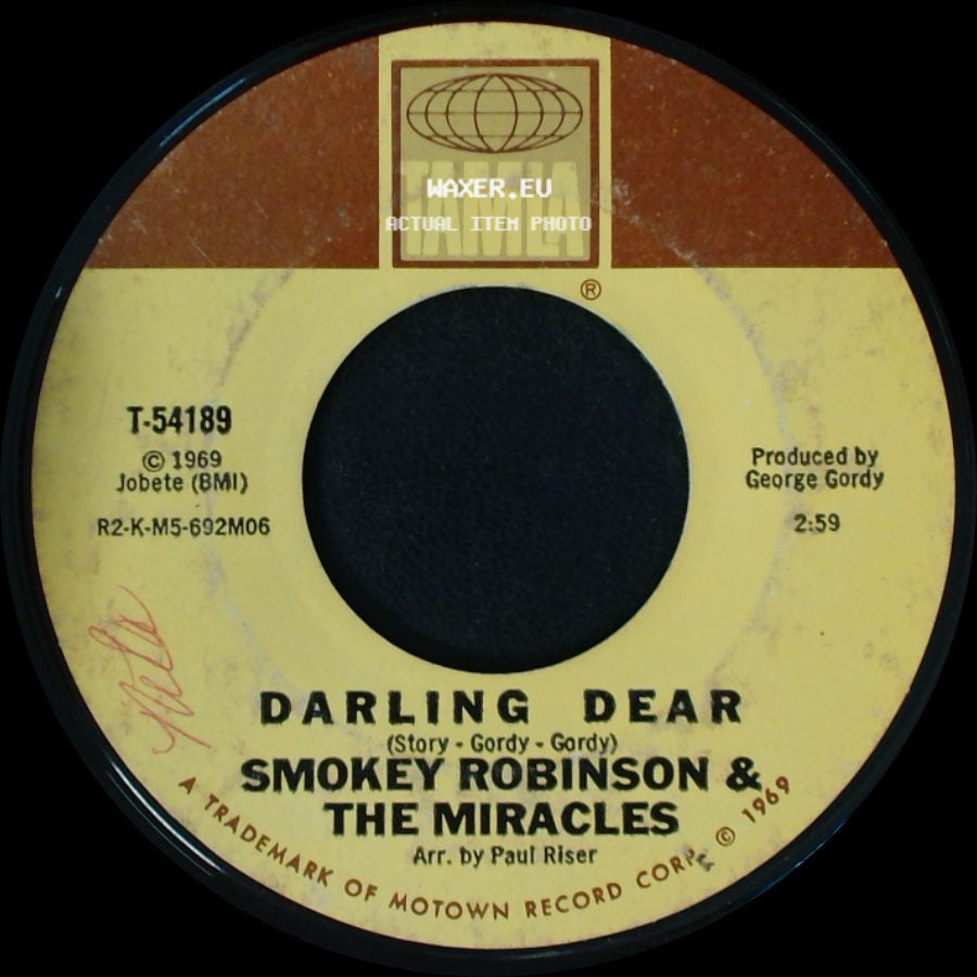 Smokey Robinson & The Miracles - Point It Out / Darling Dear side B