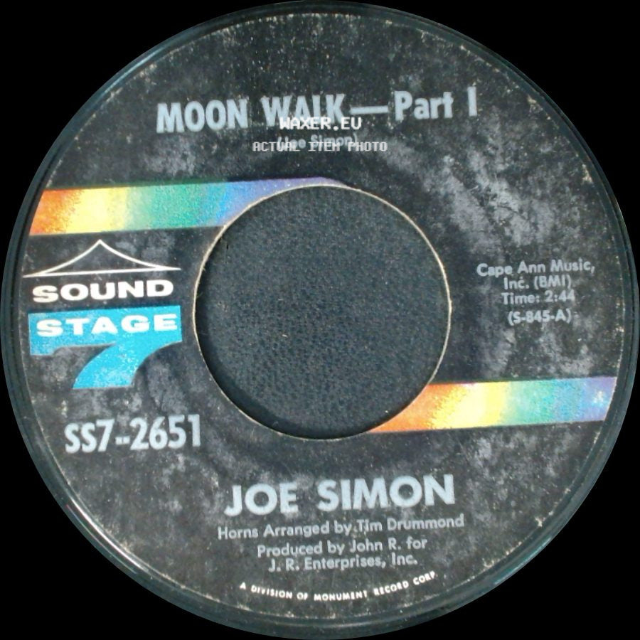 Joe Simon - Moon Walk - Part Ii / Moon Walk - Part I side B