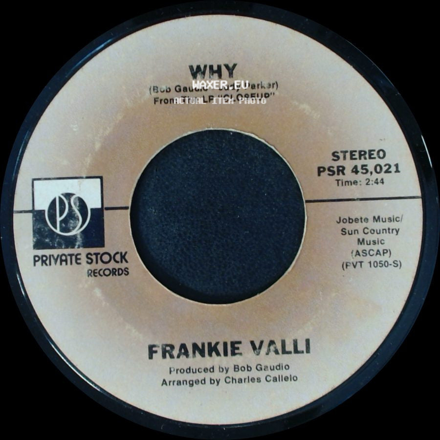Frankie Valli - Why / Swearin' To God side A