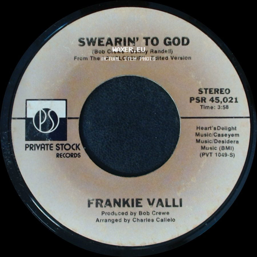 Frankie Valli - Why / Swearin' To God side B