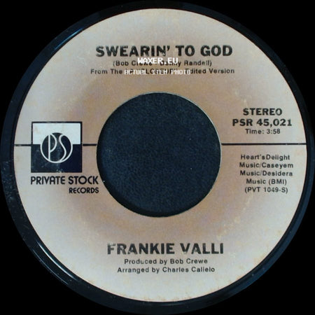 Frankie Valli - Why / Swearin' To God side B