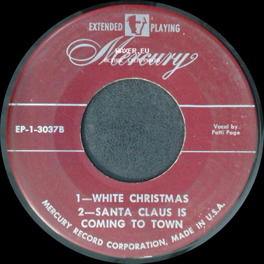 Unknown Artist - 1 - White Christmas, 2 - Santa Claus Is Coming To Town / Jingle Bells / Silent Night side A