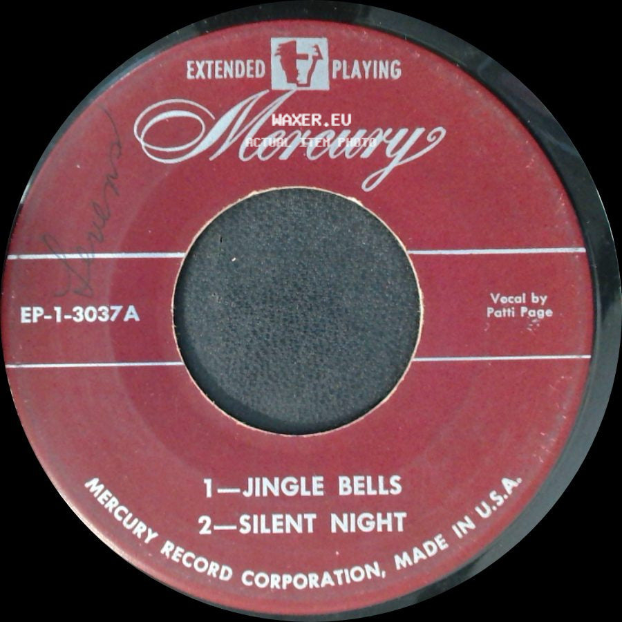 Unknown Artist - 1 - White Christmas, 2 - Santa Claus Is Coming To Town / Jingle Bells / Silent Night side B