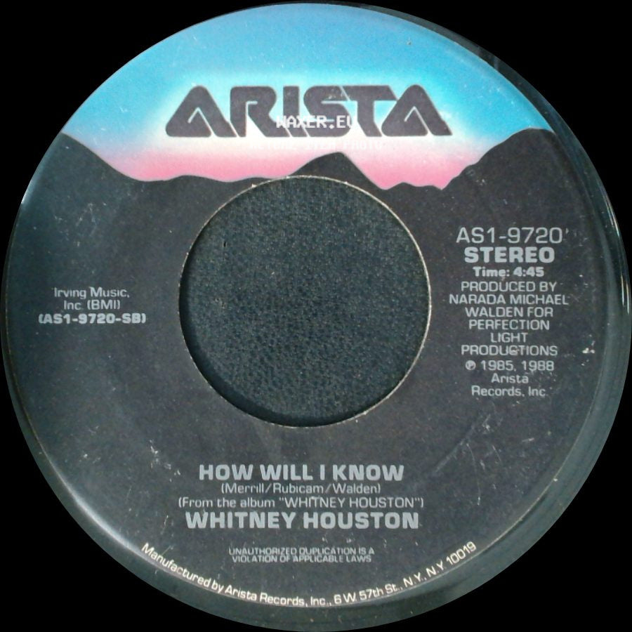 Whitney Houston - How Will I Know / Love Will Save The Day side A