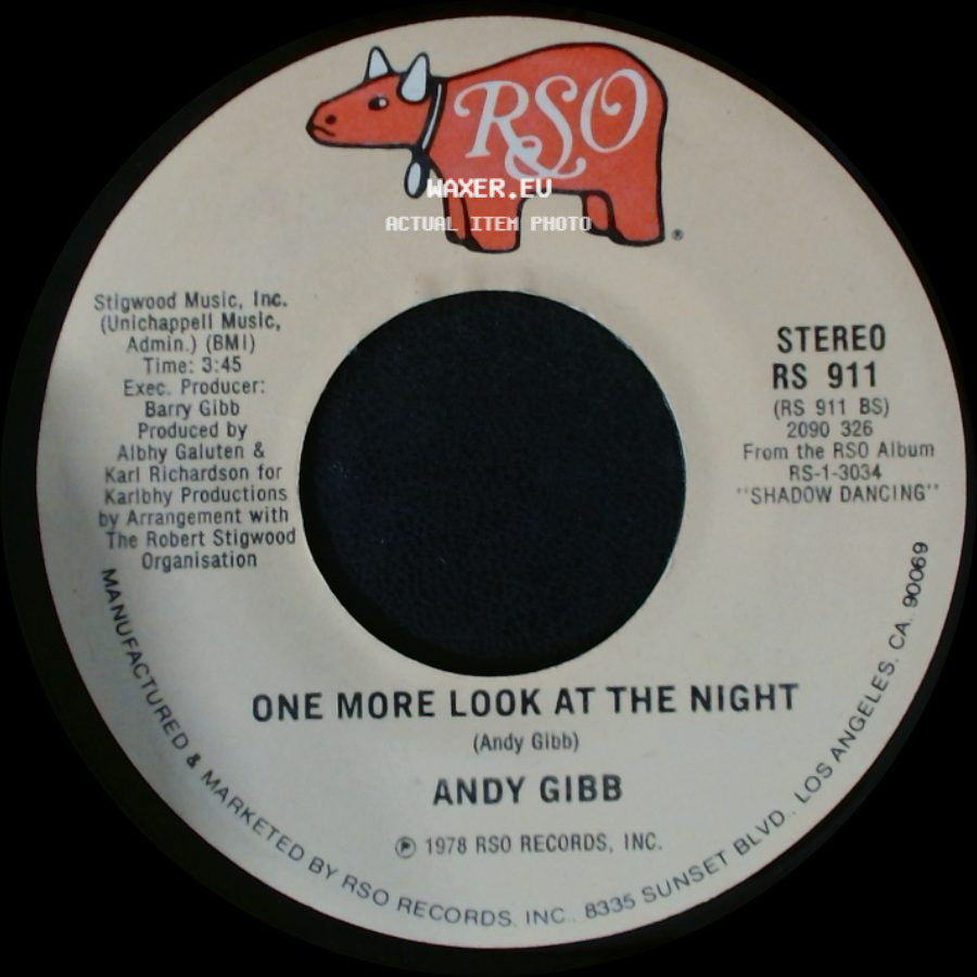 Andy Gibb - One More Look At The Night / (Our Love) Don't Throw It All Away side A