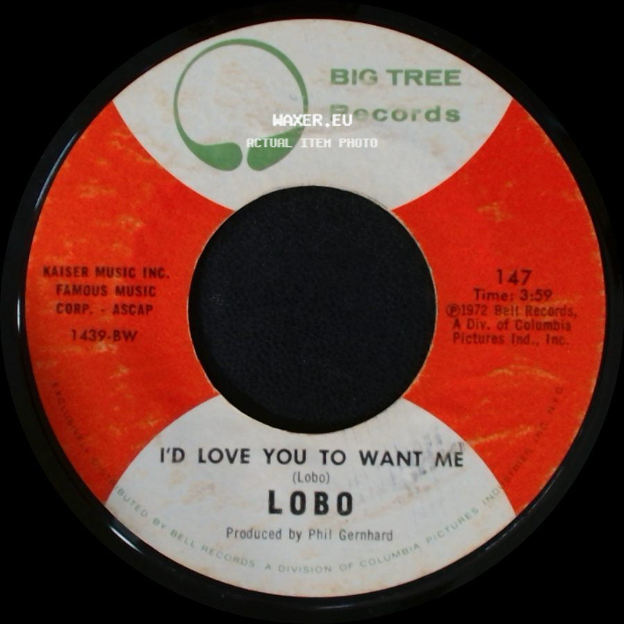 Lobo - Am I True To Myself / I'd Love You To Want Me side B