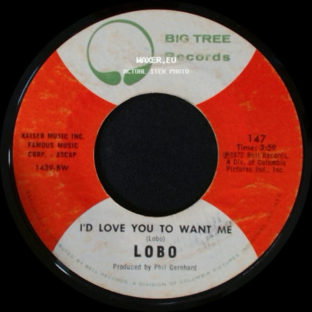 Lobo - Am I True To Myself / I'd Love You To Want Me side B