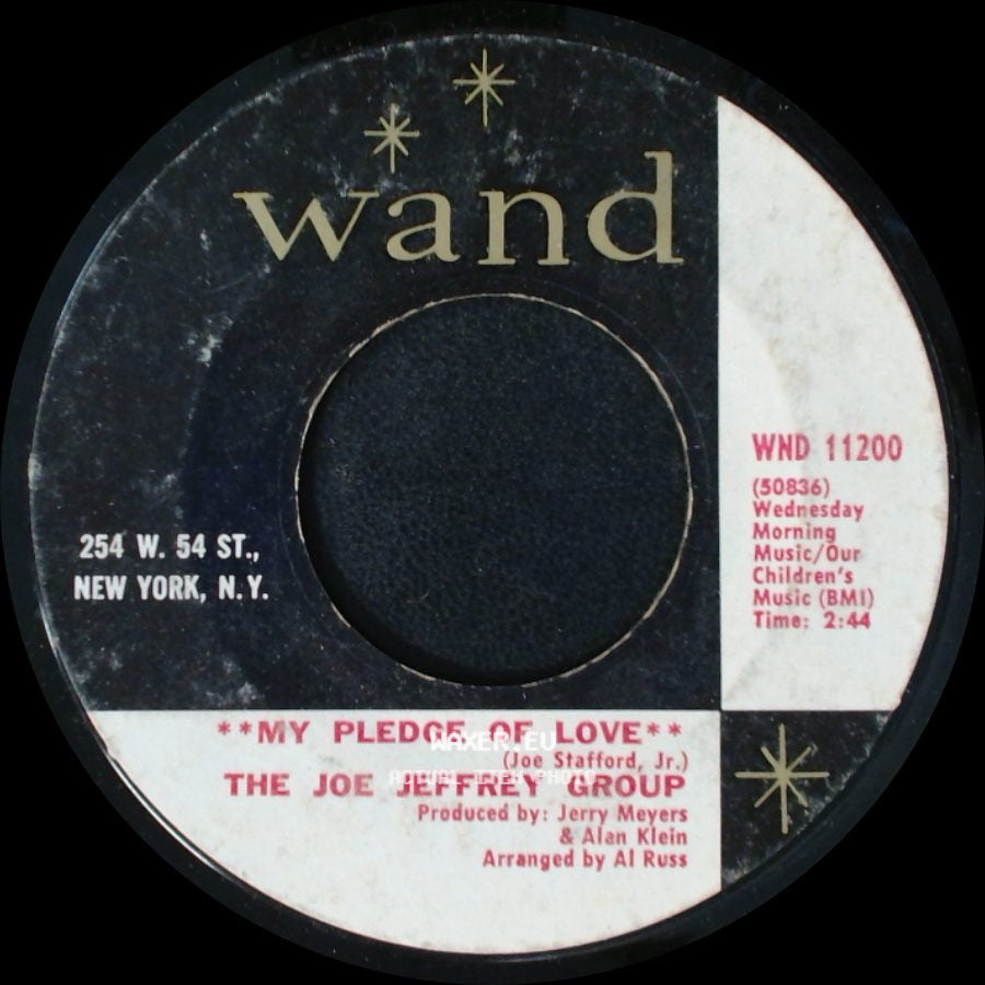 The Joe Jeffrey Group - My Pledge Of Love / Margie side A