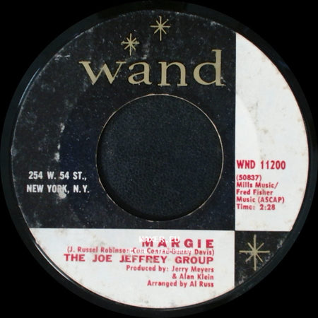 The Joe Jeffrey Group - My Pledge Of Love / Margie side B