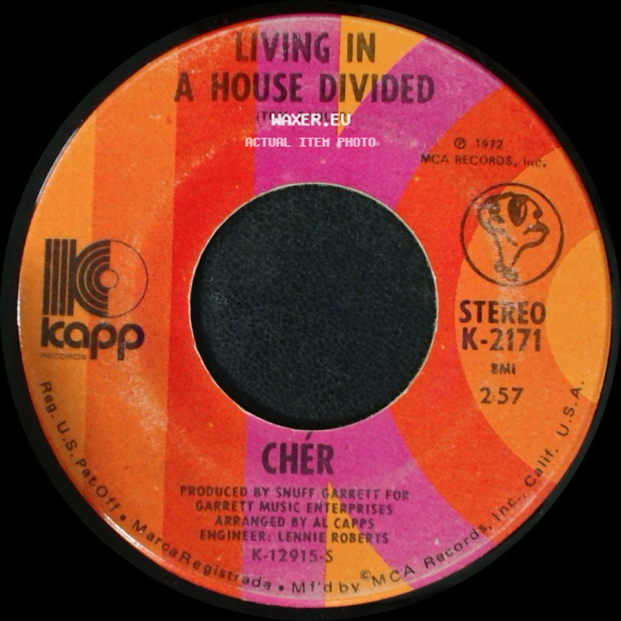 Cher / Chér - One Honest Man / Living In A House Divided side B