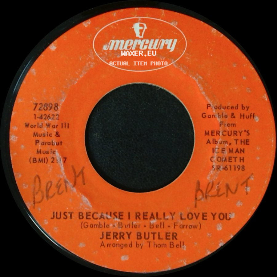 Jerry Butler - Only The Strong Survive / Just Because I Really Love You side B