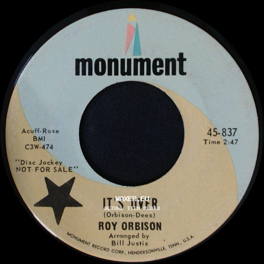Roy Orbison - It's Over / Indian Wedding side A