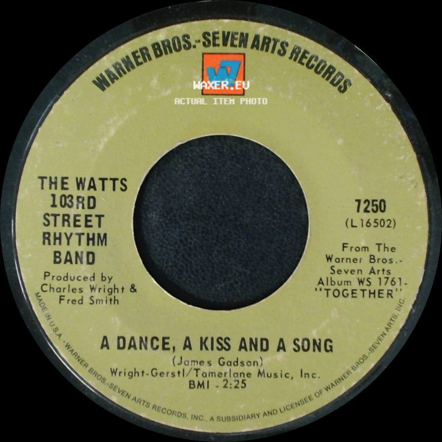 The Watts 103Rd Street Rhythm Band - A Dance, A Kiss And A Song / Do Your Thing side A
