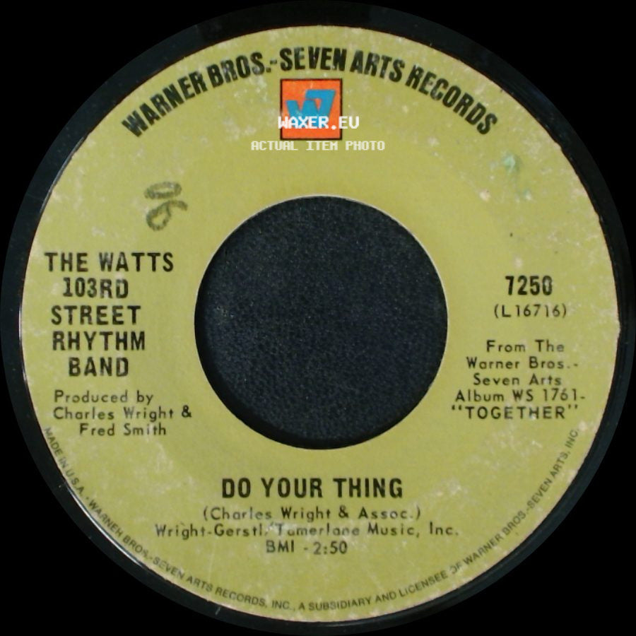 The Watts 103Rd Street Rhythm Band - A Dance, A Kiss And A Song / Do Your Thing side B