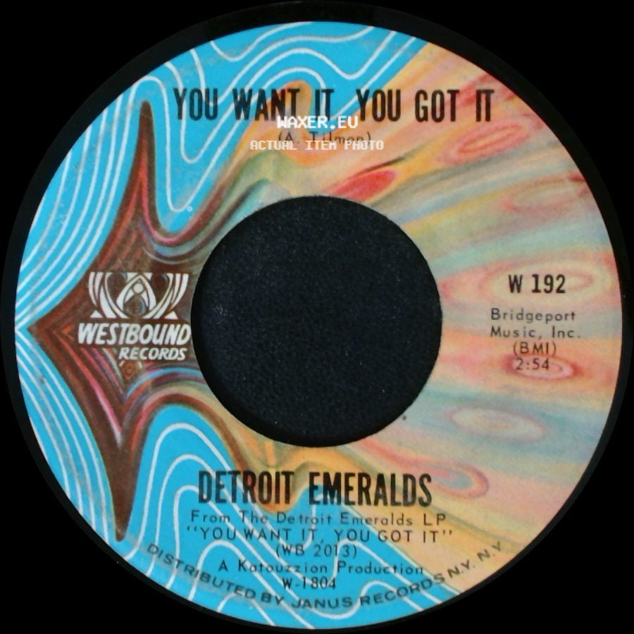 Detroit Emeralds - Till You Decide To Come Home / You Want It, You Got It side B