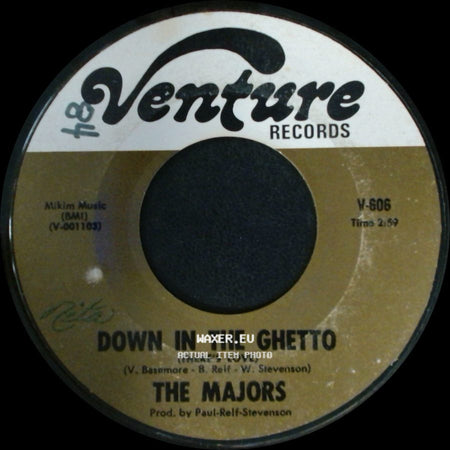 The Majors - Sugar Pie / Down In The Ghetto (There's Love) side B