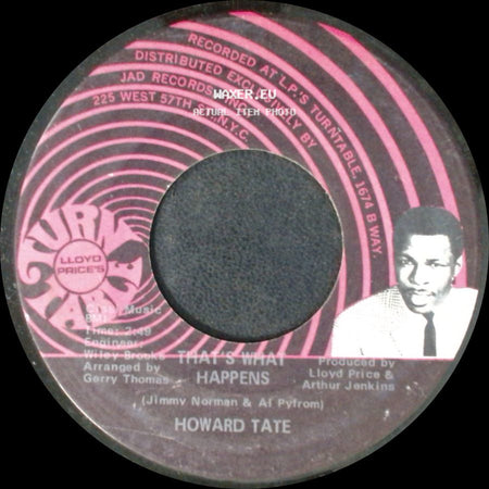 Howard Tate - These Are The Things That Make Me Know You're Gone / That's What Happens side B