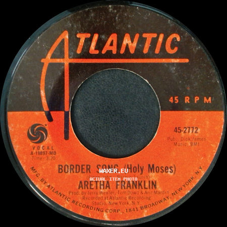 Aretha Franklin - You And Me / Border Song (Holy Moses) side B