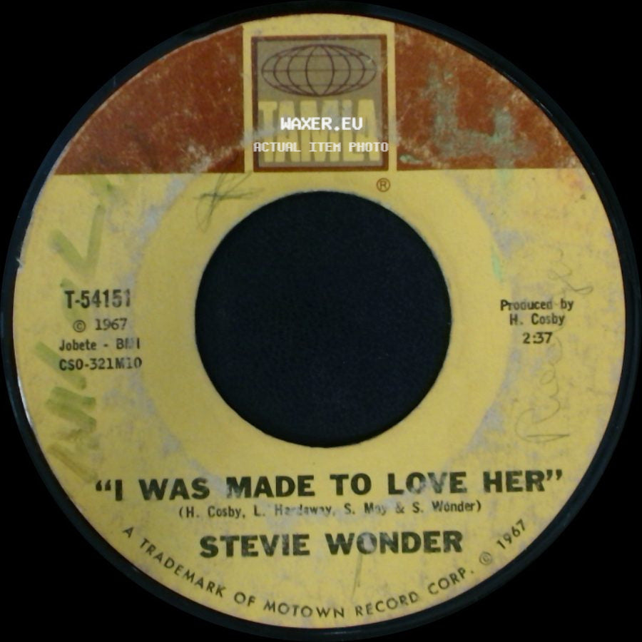 Stevie Wonder - "Hold Me" / "I Was Made To Love Her" side B