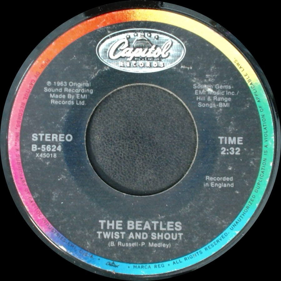 The Beatles - There's A Place / Twist And Shout side B