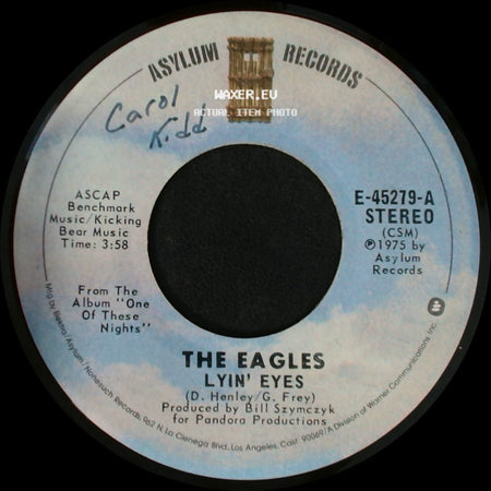 The Eagles - Too Many Hands / Lyin' Eyes side B