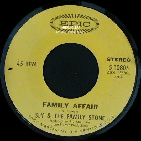 Sly & The Family Stone - Luv N' Haight / Family Affair side B