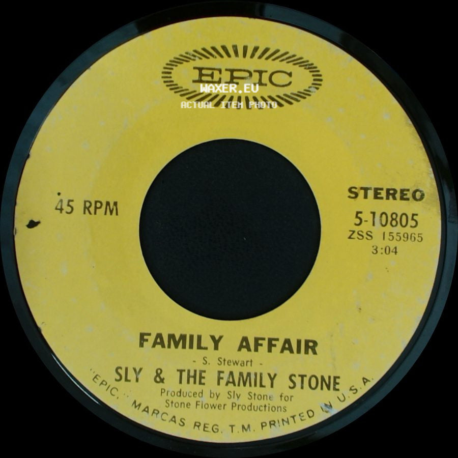 Sly & The Family Stone - Luv N' Haight / Family Affair side B