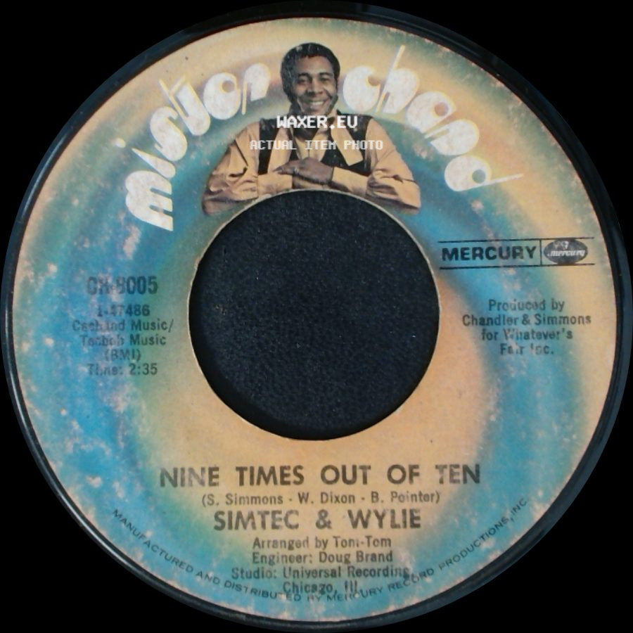 Simtec & Wylie - Gotta' Get Over The Hump / Nine Times Out Of Ten side B