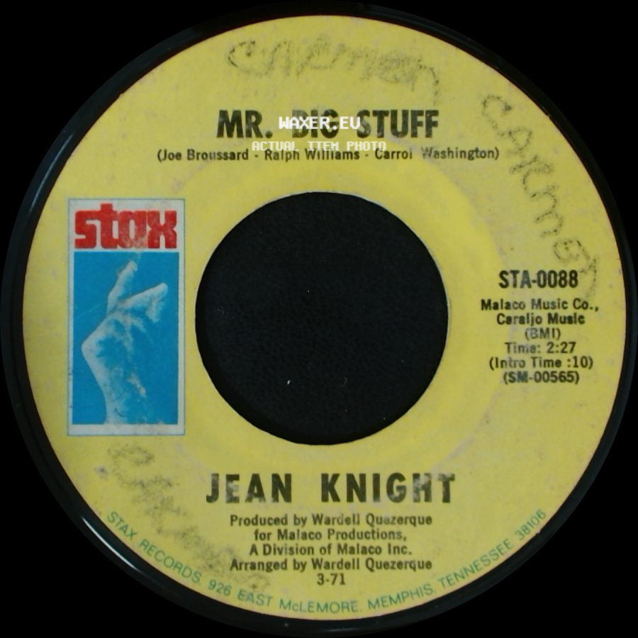 Jean Knight - Mr. Big Stuff / Why I Keep Living These Memories side A